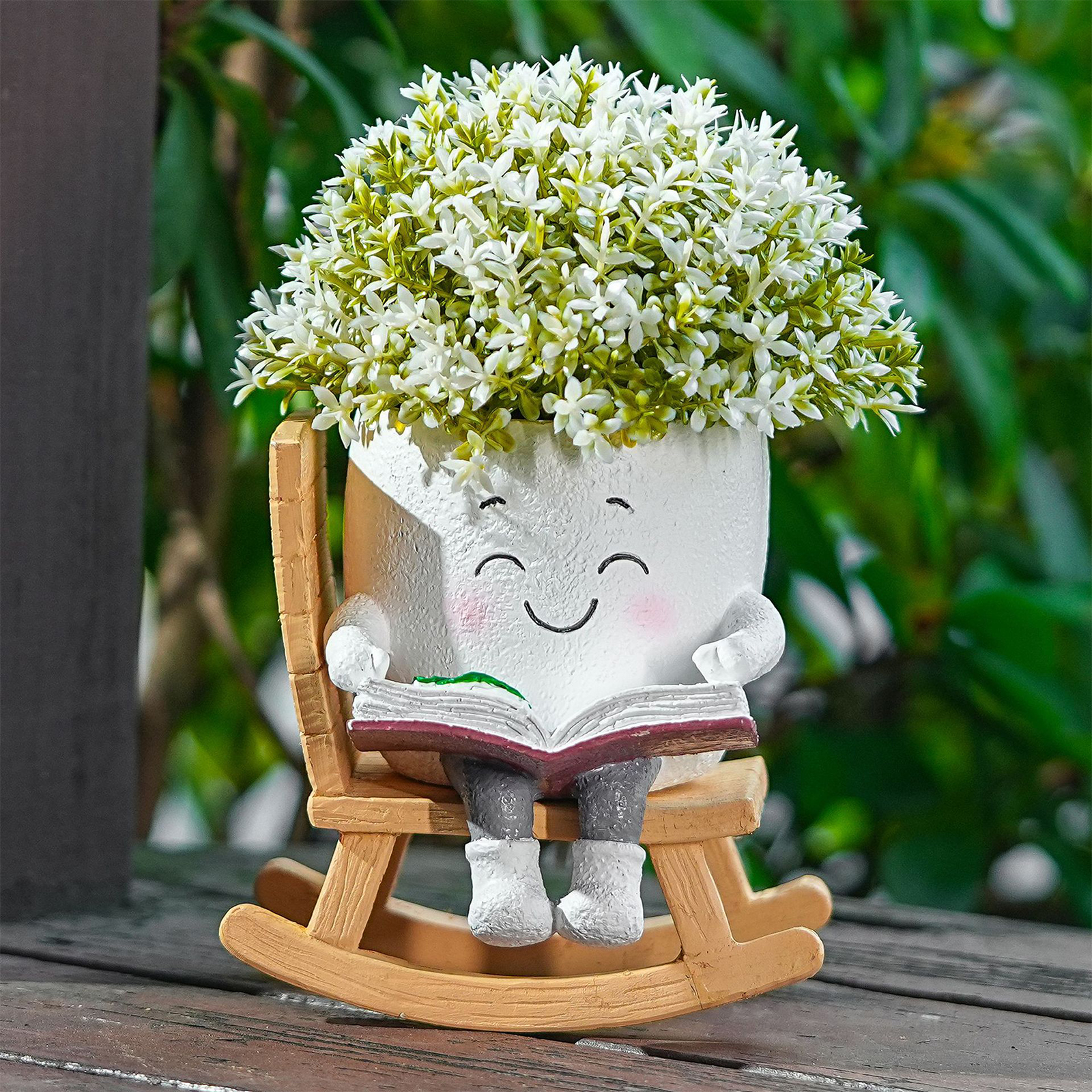 Chair/Swing Smile Face Planter - Gardening Tools Cute ulasan dan harga