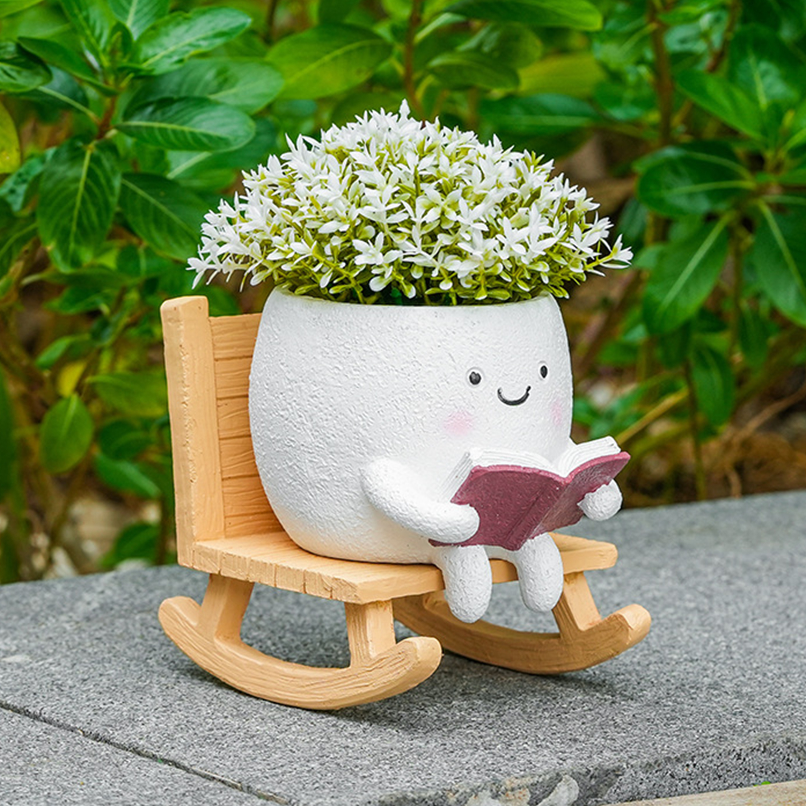 Chair/Swing Smile Face Planter - Gardening Tools Cute ulasan dan harga
