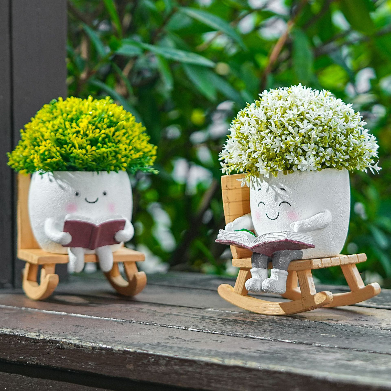 Chair/Swing Smile Face Planter - Gardening Tools Cute ulasan dan harga