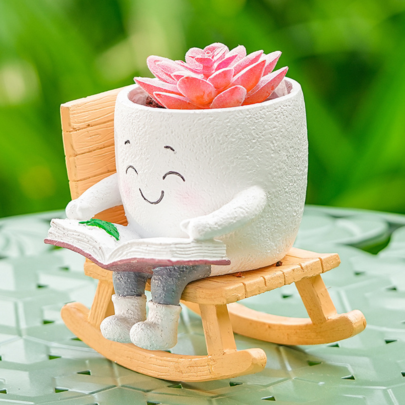 Chair/Swing Smile Face Planter - Gardening Tools Cute ulasan dan harga