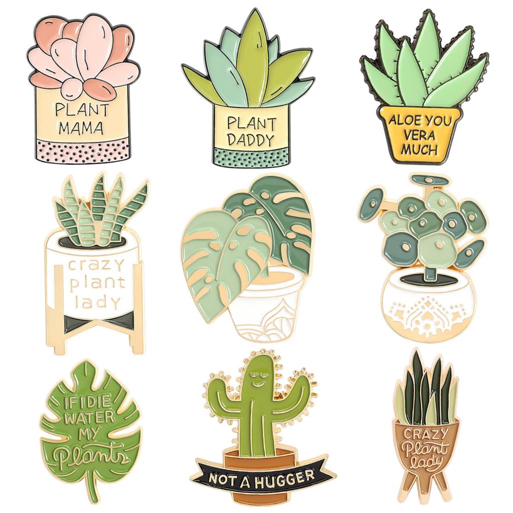 Potted Plant Brooch Monstera A - Gardening Tools Cute ulasan dan harga