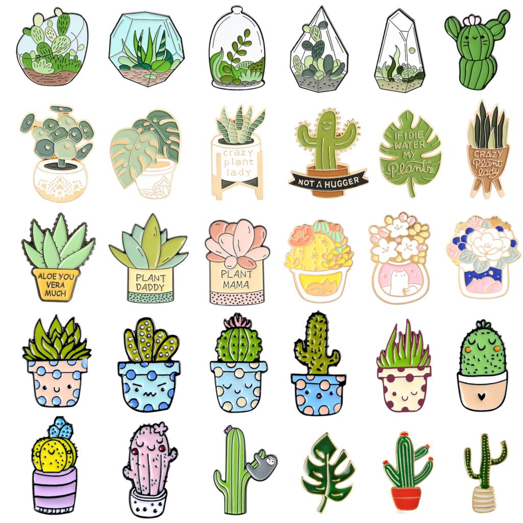 Potted Plant Brooch Monstera A - Gardening Tools Cute ulasan dan harga