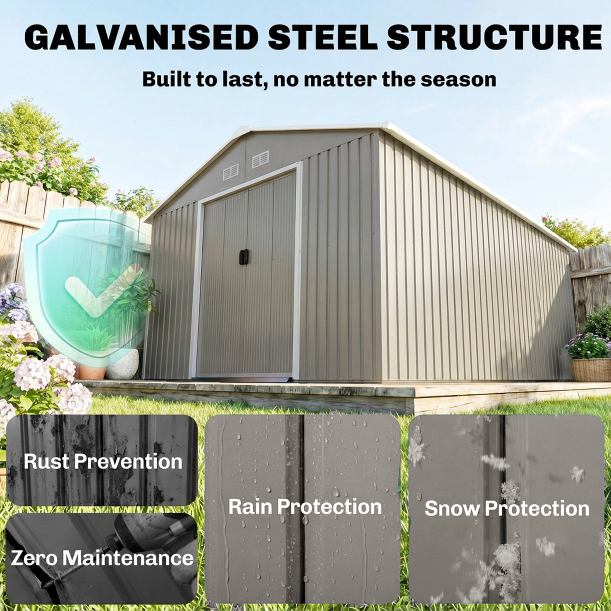 13' X 11' Steel Outdoor Utilit - Gardening Tool ulasan dan harga