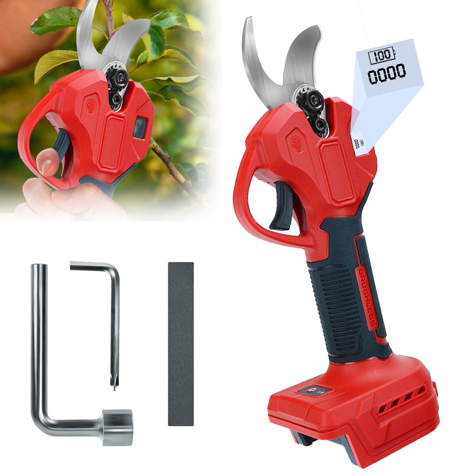 30mm Brushless Electric Prunin - Gardening Tools Usa ulasan dan harga