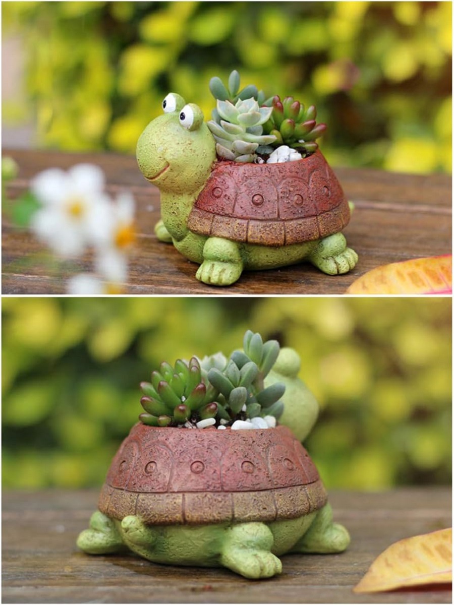 Cute Turtle Planter Succulent  - Gardening Tools Cute ulasan dan harga