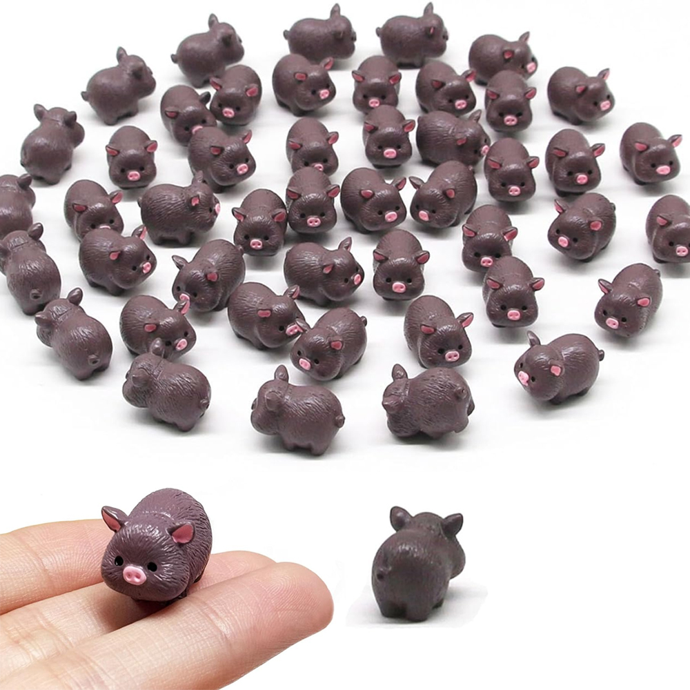 5/10pcs Cute Mini Resin Pigs M - Gardening Tools Cute ulasan dan harga