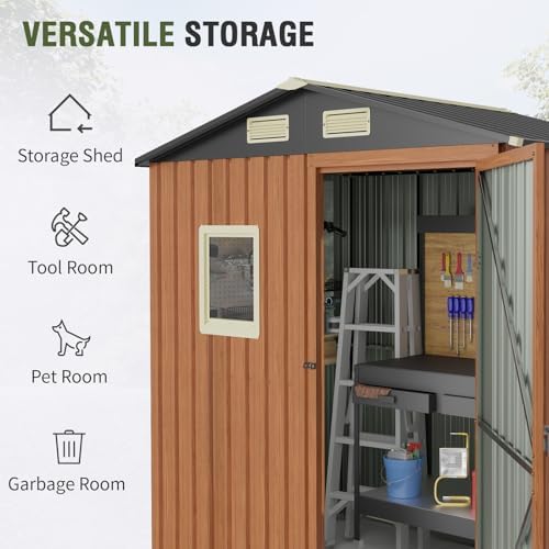 Outdoor Storage Shed 6x4 Ft, L - Gardening Tool ulasan dan harga
