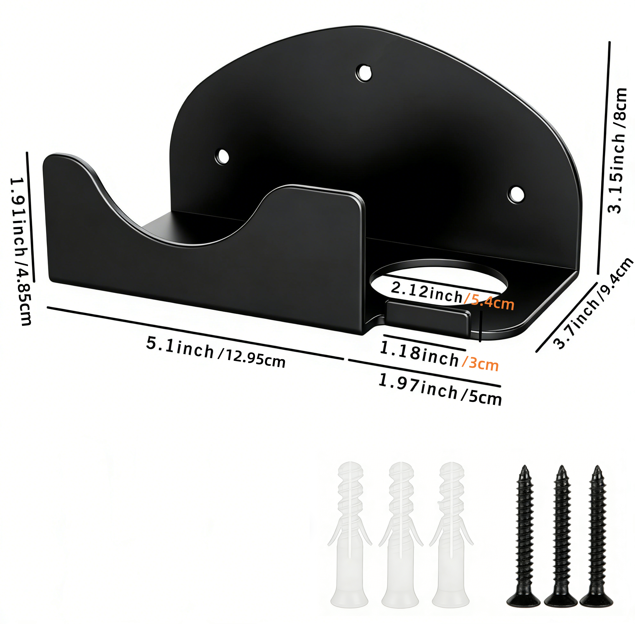 1 Black Wall Mounted Metal Too - Gardening Tools In Store ulasan dan harga