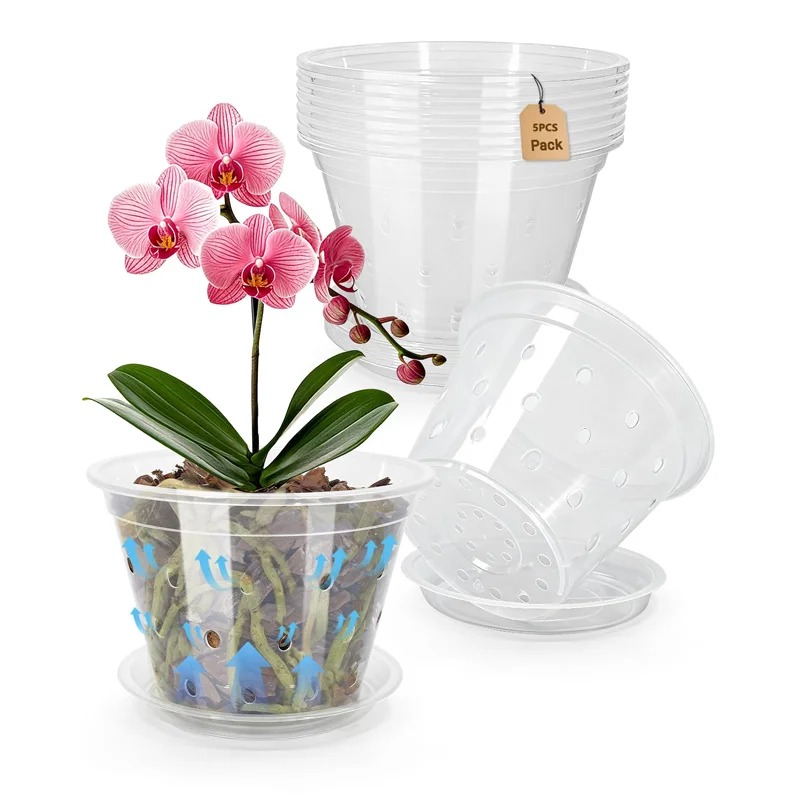 5Pcs 11/12.5/14/15/17cm Plante - Orchid Potting Mix ulasan dan harga