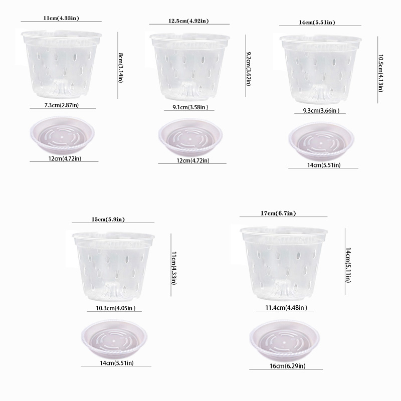 5Pcs 11/12.5/14/15/17cm Plante - Orchid Potting Mix ulasan dan harga