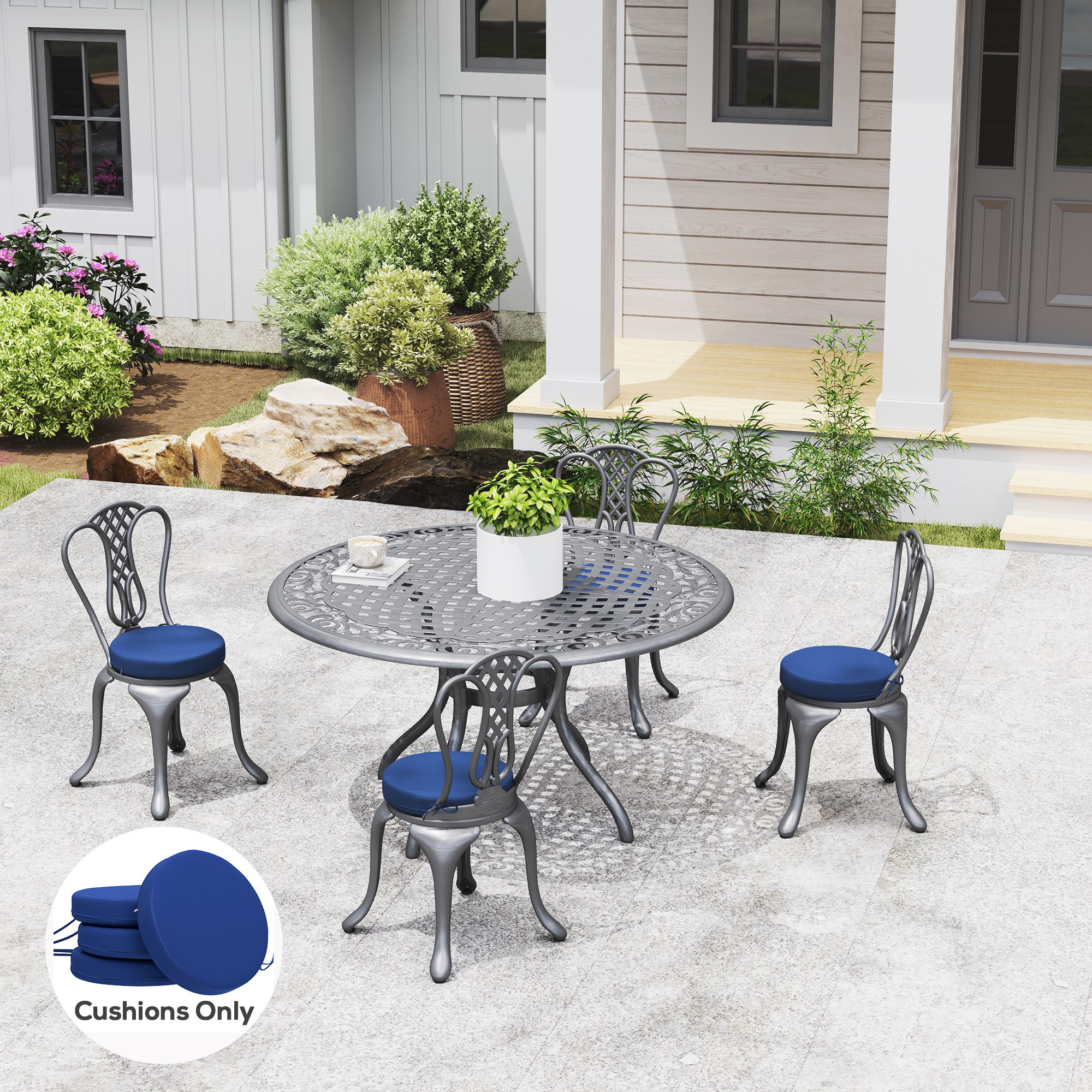 Outdoor Chair Cushions Set of  - Gardening Tool ulasan dan harga