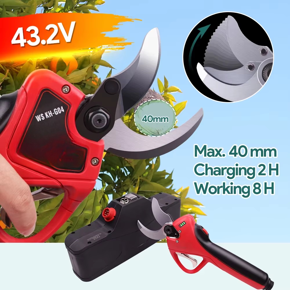 43.2V Lithium Battery 40MM Ele - Pruning Shears ulasan dan harga