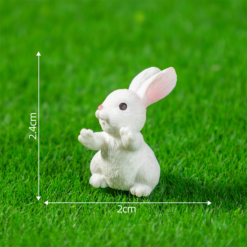 5/10Pcs Mini Resin Bunny Minia - Gardening Tools Cute ulasan dan harga