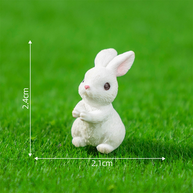 5/10Pcs Mini Resin Bunny Minia - Gardening Tools Cute ulasan dan harga