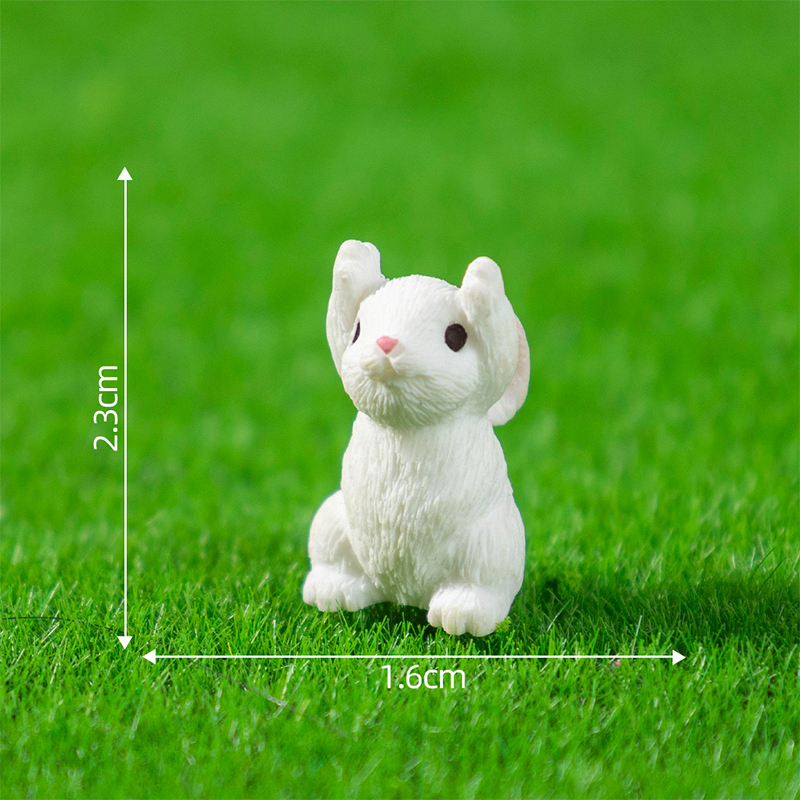 5/10Pcs Mini Resin Bunny Minia - Gardening Tools Cute ulasan dan harga