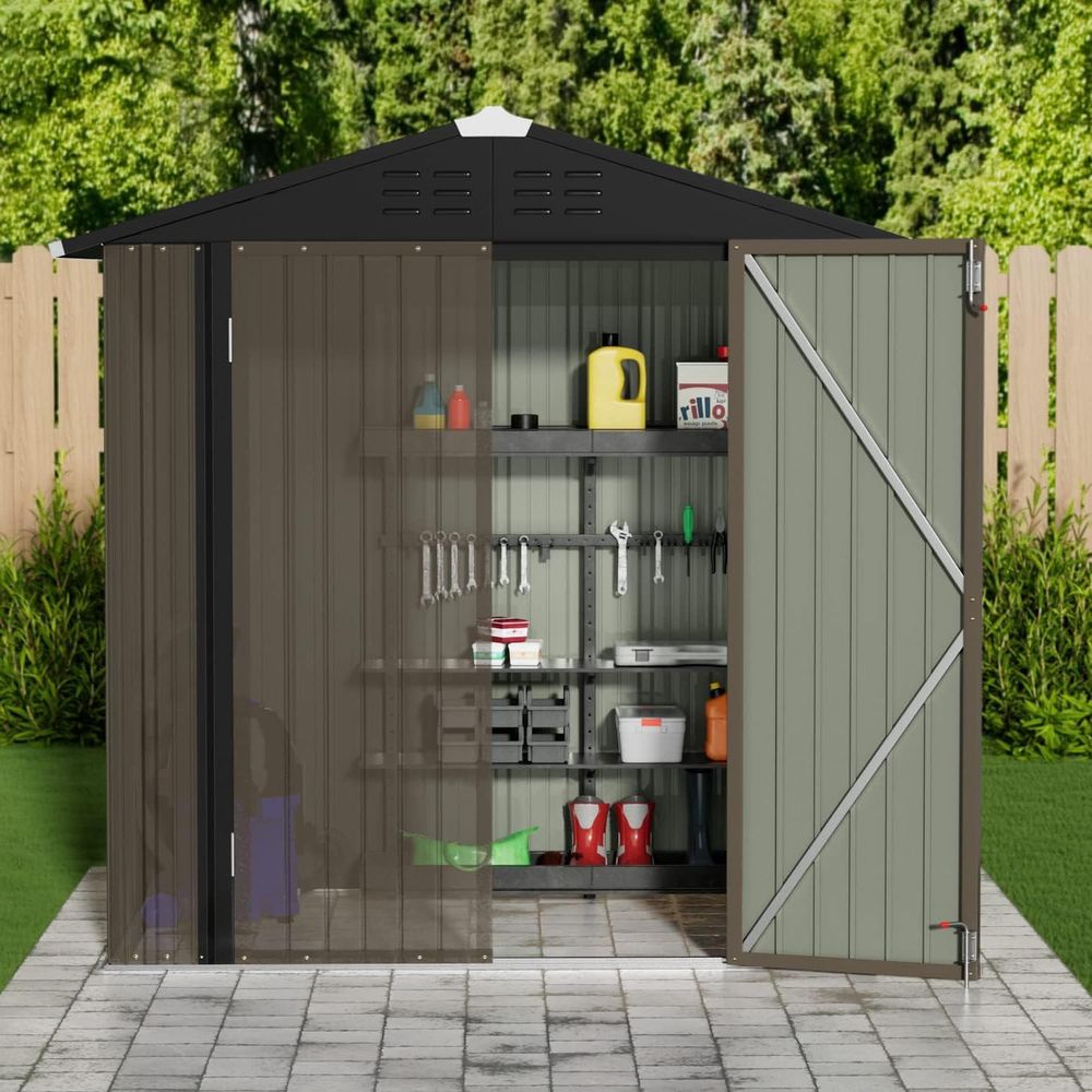 Metal Outdoor Storage Shed 6 x - Gardening Tool ulasan dan harga